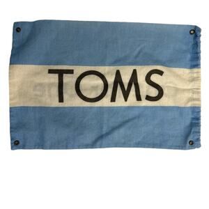 Toms Shoes One For One Cotton Ccanvas Drawstring Shoe Dust Bag Only